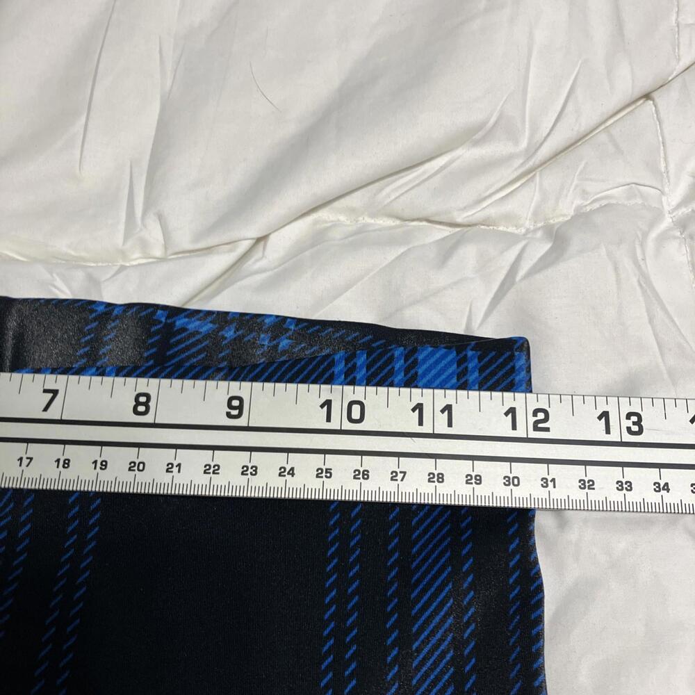 BlackMilk Blue Tartan Women's Leggings Size M - Picture 5 of 8